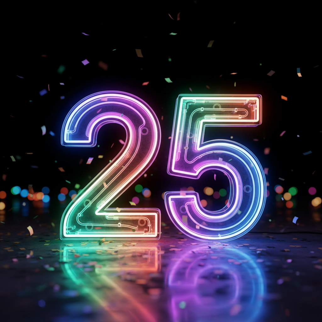 Numero LED Compleanno